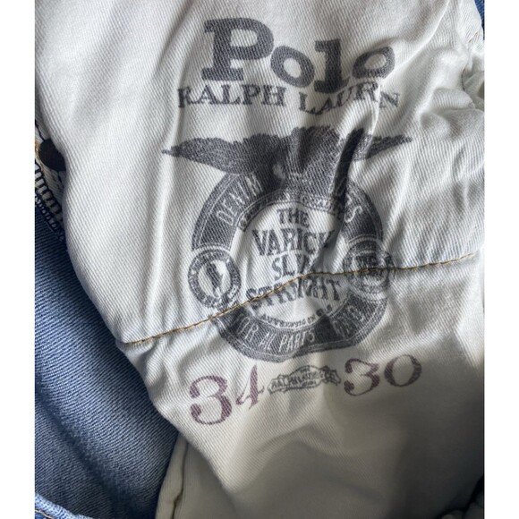Polo Ralph Lauren Men’s Slim Straight Jeans 34x30 Medium Wash Stretch Denim Blue - Picture 8 of 8